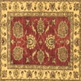 thumbnail image 1 of Ahgly Company Indoor Square Oriental Brown Traditional Area Rugs, 6' Square, 1 of 4