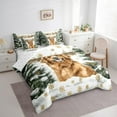 thumbnail image 3 of Homewish Cartoon Puppy Dog 7-Piece Twin Bedding Sets,Winter Pine Tree Bedding Comforter Set,Gold Xmas Tree Sheet Sets For Boys Kids,Breathable Home Decor Reversible, 3 of 8