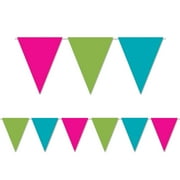 Beistle CLGT Indoor Outdoor Pennant Banner, 10-Inch by 12-Feet
