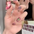 thumbnail image 2 of Women Nail Sticker Waterproof Full Nail Self-adhesive Chic Nail Wrap Nail Decal, 2 of 2