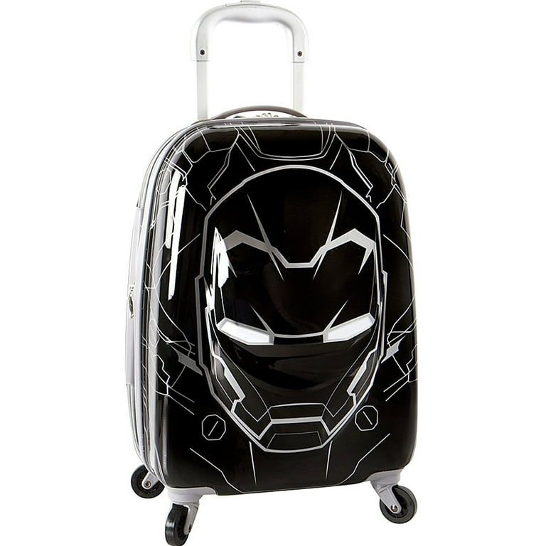Marvel Iron Man Tween 3D Pop Up Spinner 20 Inch Kids Luggage [Black] 