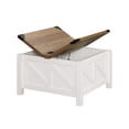 thumbnail image 5 of WAMPAT 30"x 30" Square Coffee Table, Farmhouse Center Table with Lift Top & Storage for Living Room, Cream White, 5 of 8