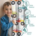thumbnail image 3 of Blackout Kids Curtains,Monster Cartoon Trucks Cars Pattern Childrens Insulated Curtains Set Of 2,Bedroom Essentials,Toddler Room Decor 52"x84"(132x213cm), 3 of 4
