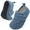 Cyan, variant on Toddler Boys Girls Slippers Kids Soft Warm House Shoes Slip on Bedroom Sock Shoe Indoor Outdoor