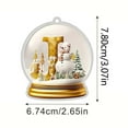 thumbnail image 3 of Lilixerw 26-Letter Acrylic Crystal Xmas Ornament,2D Flat Pendant for Xmas Tree&Home Decor,Festival Party Decoration,Letter J, 3 of 4