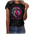 thumbnail image 1 of Rbaofujie Chemisier à Manches Courtes pour Femmes Soldes Liquidation Mode pour Femmes Imprimé Col Rond T-shirt à Manches Courtes Chemisier Hauts Amples, 1 of 4