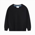 thumbnail image 2 of Gerichy Kids Baby Boys Girls Casual Sweatshirt Solid Color Crewneck Fleece Long Sleeve Pullover Tops T-Shirt 2T-7T, 2 of 4