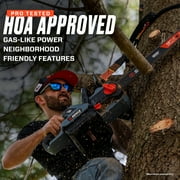 Senix Speedcut 60V Brushless Cordless Chainsaw, 18-Inch, 4Ah Battery & 3A Charger Included,CSX6-M1