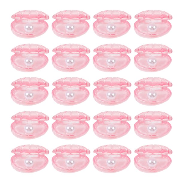 KAKOWELY 20 piezas de conchas de perla de resina, horquillas para el cabello hechas a mano, accesorios para hacer cuerdas para el cabello