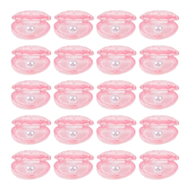 Weiweiguan 20pcs Resin Pearl Shell DIY Handmade Hairpins Hair Ropes Making Accessories