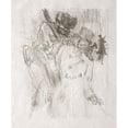 thumbnail image 2 of Henri de Toulouse-Lautrec 15x17 Gold Ornate Wood Frame and Double Matted Museum Art Print Titled - At the Foot of Sinai: Arrest of Schlome Fuss (1898), 2 of 4