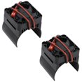 thumbnail image 2 of 2 Piezas Disipador de Ventilador de Refrigeración del Motor de 42 mm para 1/10 E- E- Summit Arrma 1/8 Kraton Talion RC Coche, Negro, 2 of 3