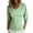 Green #3, variant on DORKASM Women Curved Hem Puff Sleeve Tops Casual Elegant Crew Neck T Shirts Blue M