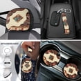 thumbnail image 4 of Uorisanigo Cactus Southwest Aztec 18 Pcs Car Seat Covers Full Set Includes Shoulder Strap Protector Center Console Pad Steering Wheel Covers Gear Shift Headrest Protector Cup Holder Coaster Keychain, 4 of 7