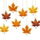 thumbnail image 2 of Adorno colgante de hoja de arce, decoración de Acción de Gracias de 2 piezas, juego de adornos colgantes, elegante decoración de otoño, tela de primera calidad, diseño plegable, marco de, 2 of 5