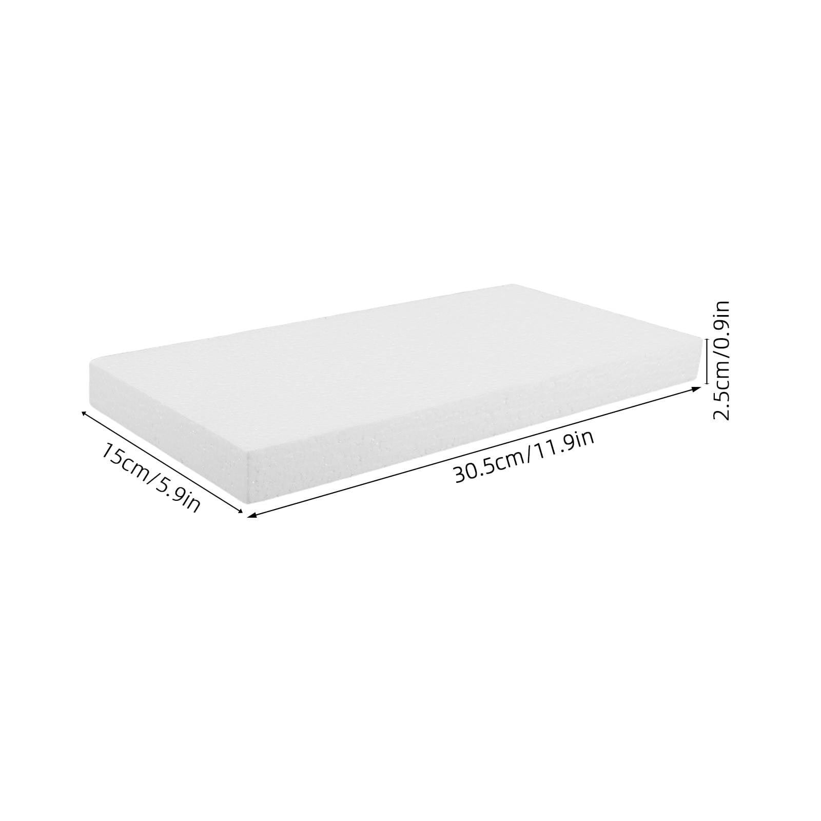 ETHZZLE 10Pcs White Foam Blocks Lightweight Polystyrene Foam for DIY Art Sculpting Floral Centerpieces and Crafts