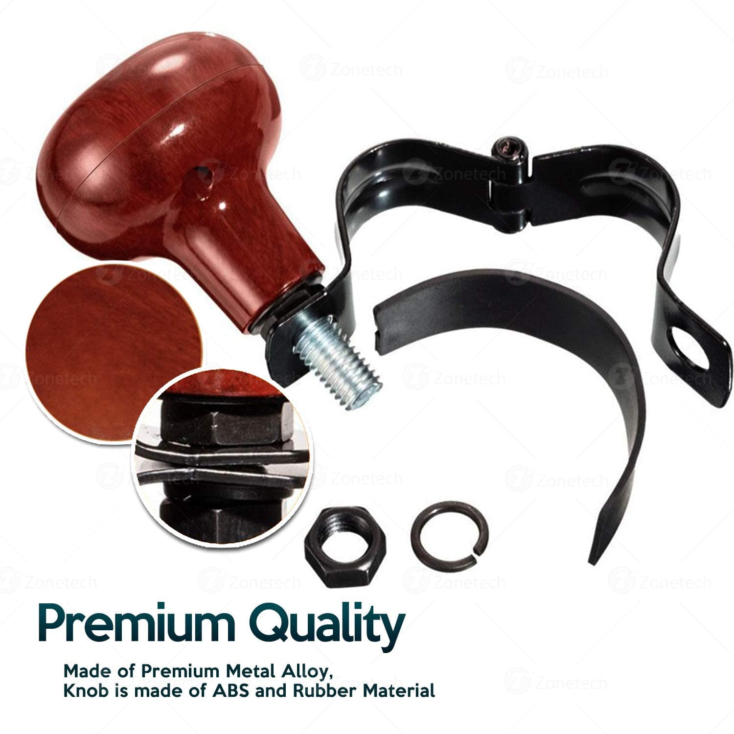 Buy Zone Tech 2Pack Woodgrain Steering Wheel Spinner Knob Steering