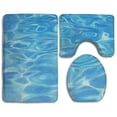 thumbnail image 1 of ABPHQTO Agua Juego de alfombras de baño de 3 piezas Alfombra de baño Alfombra de contorno y tapa de inodoro ABPHQTO Cont-CHAPPLE-27232, 1 of 2