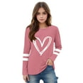 thumbnail image 3 of Sentuca Girls Sweetheart Holiday Tops, Comfortable Long Sleeve Valentines Day Shirts, Cute Casual Graphic Tees Size 5 Years, 3 of 5