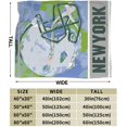 thumbnail image 2 of New York Flannel Throw Blanket ，Football Style Pride Paint Travel Blanket Gifts for Men Women Boy Decor Sofa Bed 40"x50", 2 of 6