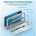 thumbnail image 4 of Case for iPhone 15 Pro Max, Clear Magnetic Phone Case Compatible with MagSafe, Anti-Scratch Shockproof Transparent Protective Cover Support Wireless Charging for iPhone 15 Pro Max, Gray, 4 of 10