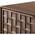 thumbnail image 3 of AFO TV Stand for up to 65" TVs, Entertainment Center 59" with Adjustable Shelves and Storage, Mid-Century Modern TV Stand , Media Console Cabinet, Walnut, 3 of 7