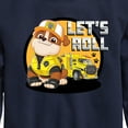 thumbnail image 3 of Paw Patrol - Let's Roll Rubble - Toddler And Youth Crewneck Fleece Sweatshirt, 3 of 6