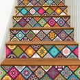 thumbnail image 6 of 6Pcs Staircase Stair Riser Floor Sticker DIY Wall Decal Fashion Stairs Decal, 6 of 6