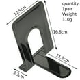 thumbnail image 3 of Painted Book Ends, Heavy-Duty and Sturdy Bookends for Shelves, Non- Metal Book End Stopper for Books//DVDs, 1 Pcs, 5.71x4.92x6.61", 3 of 3