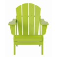 thumbnail image 2 of Paradise Outdoor Folding Poly Adirondack Chair, 2 of 6