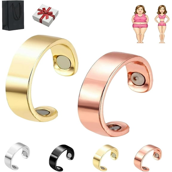 Vayro Ring for Women and Men, With 2 Strong Magnets, Adjustable Open Fit, Vayro Ring Original Magnetic Wellness Ring, Lightweight and Water-Resistant
