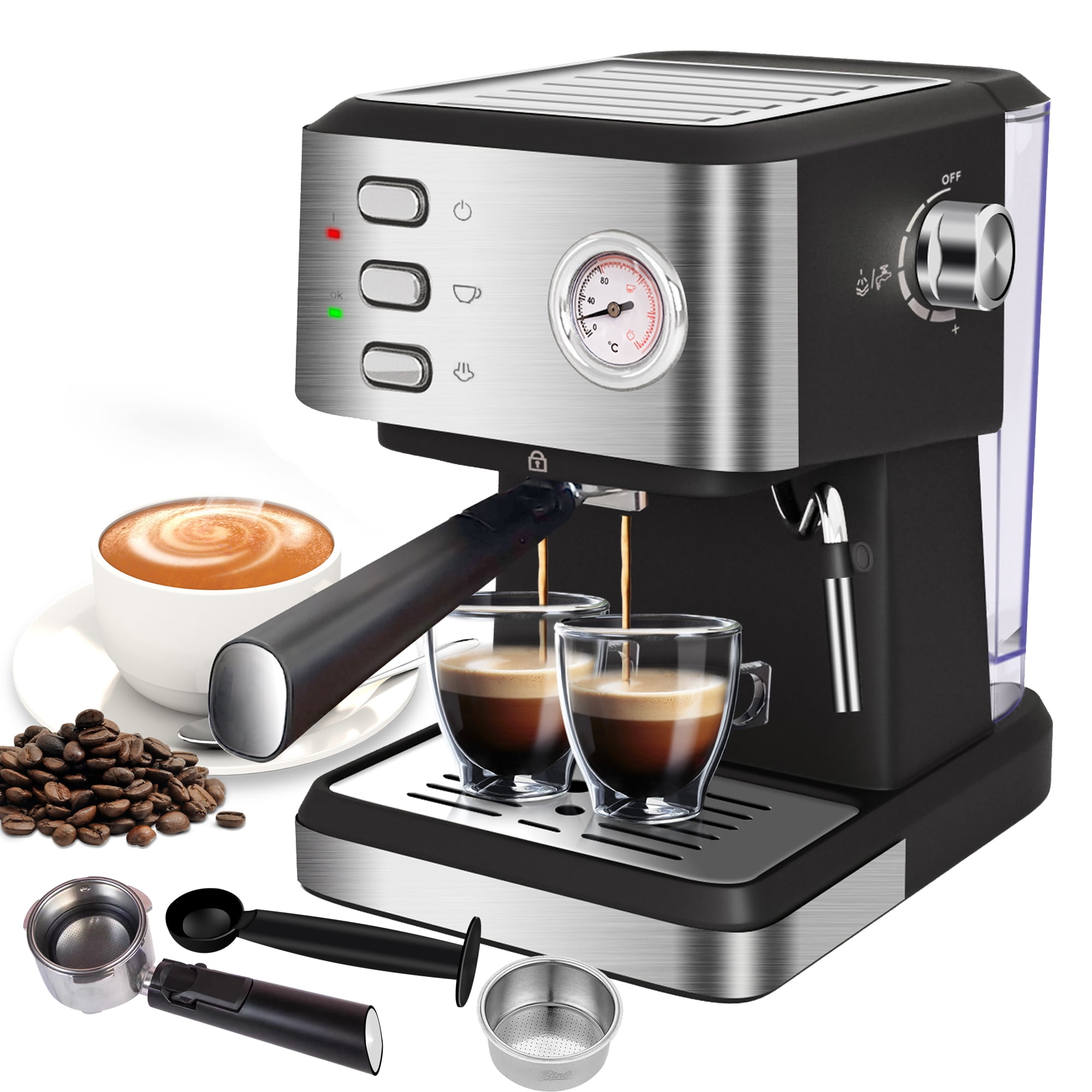 Hipresso Programmable Super-automatic Espresso Coffee Machine With ...