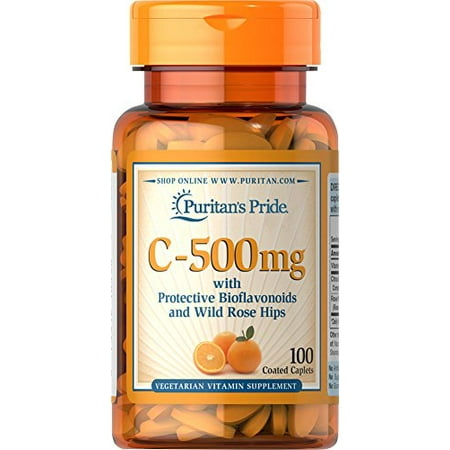 Puritan's Pride Vitamin C-500mg with Bioflavinoids & Rose Hips