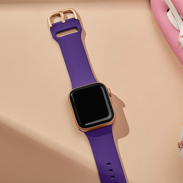 T Gift Of compatible Apple Watch Series 3 38mm Pin Buckle Silicone Watch Band Pink Sand Walmart