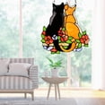 thumbnail image 4 of Stained Glass Cats Window Panel Stained Suncatcher Hanging Ornaments Home Decoration, 4 of 7