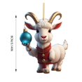 thumbnail image 3 of Adornos navideños para fiestas en casa con forma de cabra, adornos para árboles de Navidad, suministros para fiestas y decoración del hogar, 3 of 5