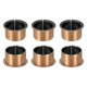 thumbnail image 1 of Uxcell 6Pcs Cojinete de Manga con Brida, 35mm x 39mm x 25mm, Cojinetes de Bronce Sinterizado Autolubricantes, 1 of 6