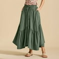 thumbnail image 2 of RUTAYY Women A-Line Flowy Skirt For Party Daily And Date Versatile All Season Wear Solid Color Casual Travel Skirts, 2 of 5