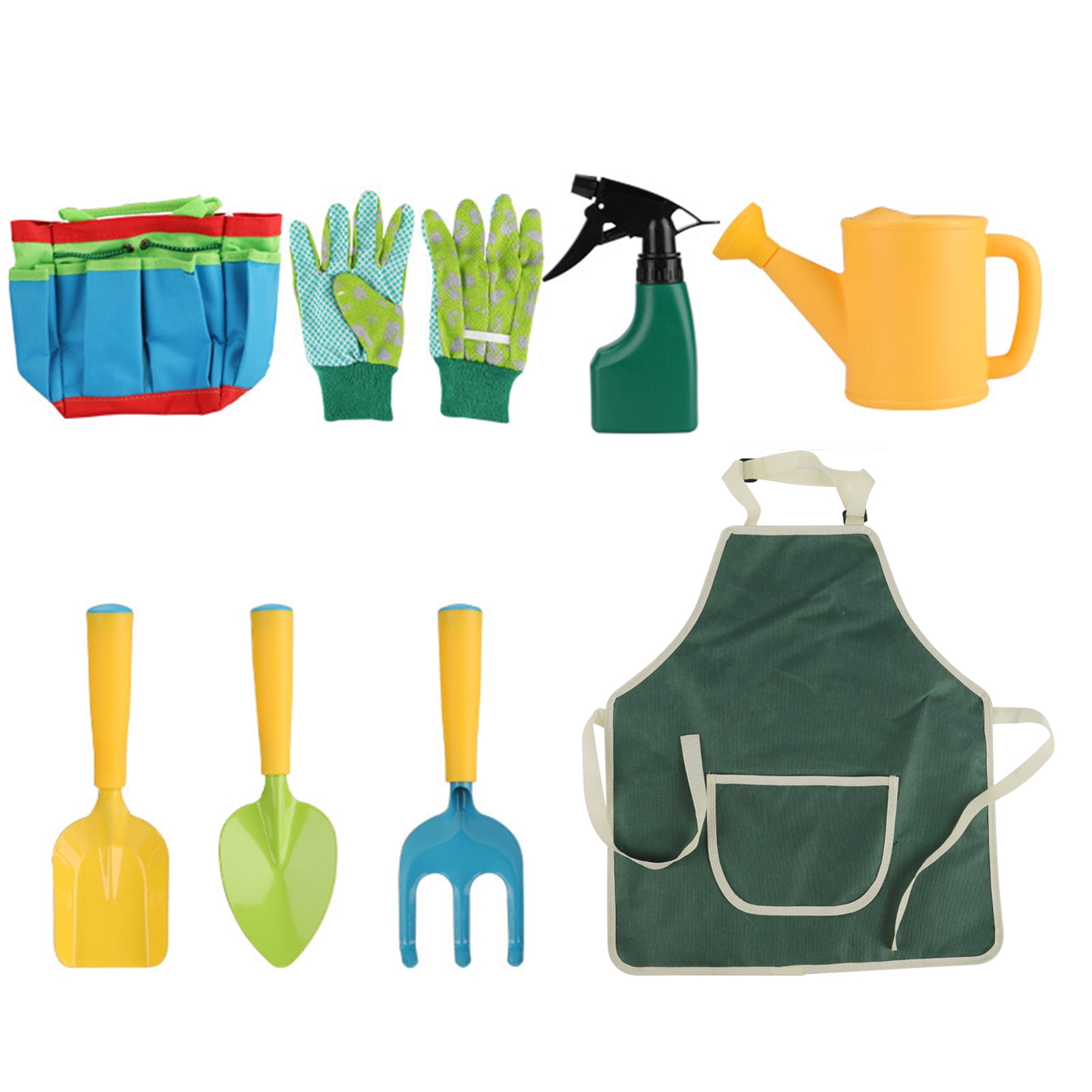 G 8PCS Kids Gardening Tool Set Bucket Tote Bag with Kids Garden Tools,Can 