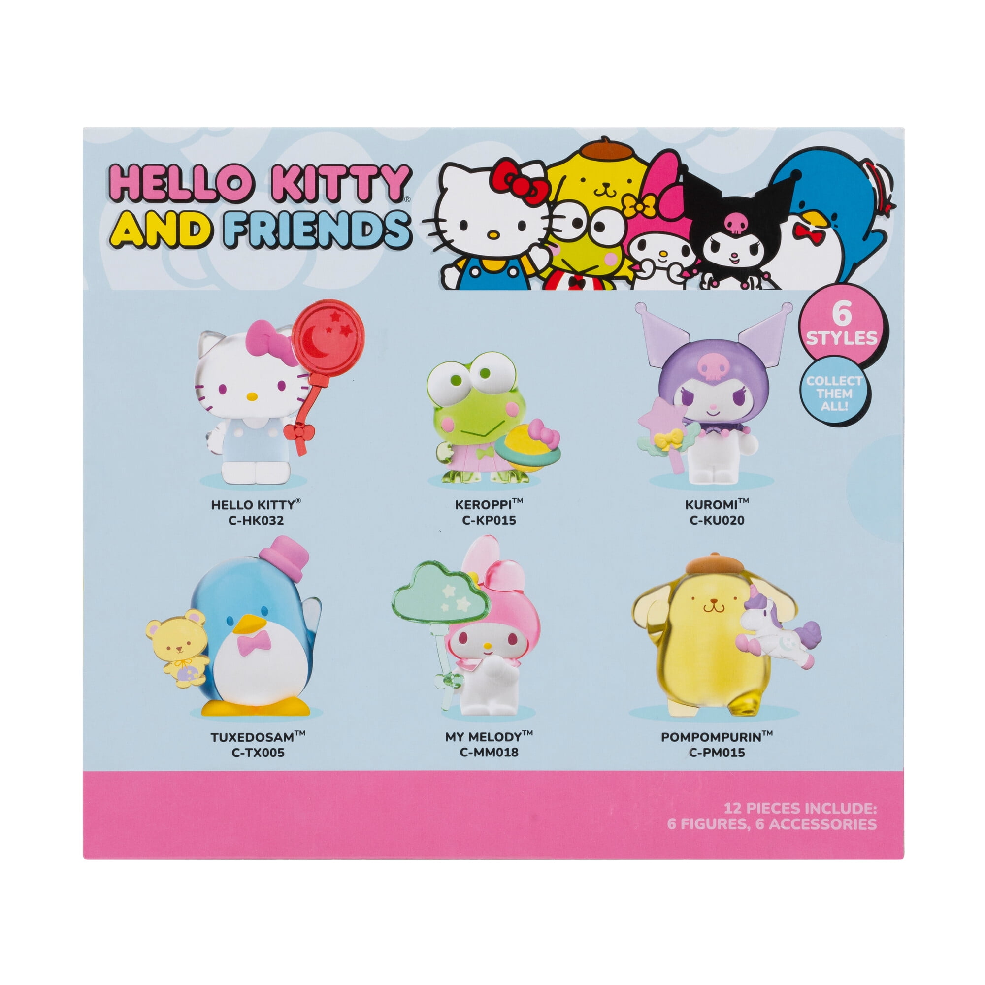 Hello Kitty and Friends Dreamland, 2 inch Figure 6-Pack
