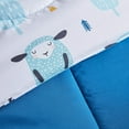 thumbnail image 5 of Sleep Zone Kids Full/Queen Bedding Comforter Set - 7 Pieces Super Cute & Soft Bedding Sets & Collections with Comforter, Sheet, Pillowcase & Sham - Fade Resistant Easy Care (Blue Sheep), 5 of 7