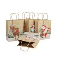thumbnail image 3 of OurWarm 6pcs Christmas Gift Bags Kraft Paper Box with Handle Birthday Wedding Party Favors Gift Bags Packaging for Guests, 3 of 4