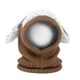 thumbnail image 3 of Baby Girls Boys Winter Hat Scarf Earflap Hood Scarves Caps Winter Hats Mens Winter Caps for The Cold Mens Warm Hats Winter Ice Hat Mens Hat Rabbit Hat with Dog Ears Furry Hats for Men Warm Head Gear, 3 of 3