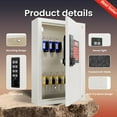 thumbnail image 3 of Grimtron 40 Keys Electronic Key Lock Box for Keys with Code, Private/Public/Password Hiding Mode Key Cabinet Wall Mount for Garage/Property Management Key Storage, 3 of 8