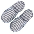 thumbnail image 4 of Eoperou Foldable Unisex Stripe Print Non-Slip Thicken Outdoor Hotel Travel Slippers, 4 of 4
