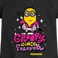 thumbnail image 3 of Despicable Me Minions - Groovy Since Forever - Toddler & Youth Girls Short Sleeve Graphic T-Shirt, 3 of 5