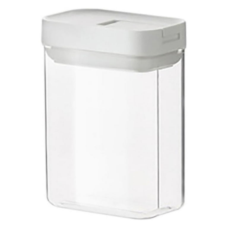 Wovilon Snack Storage Buckets Sealed Moisture Proof Containers Sealed Cans Plastic Cylinder Storage Tank, White