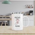 thumbnail image 2 of Proud to Be a Nurse Ceramic Mug-11oz Coffee Milk Tea Mug Cup with Handle,Nurse Appreciation Gifts,Nurse Week Gifts,Gifts for School Nursing Students, 2 of 5