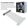 thumbnail image 3 of Ultra PCIE 4.0 X16 Riser Cable, High Speed Flexible Extender Card Extension Port, 180 Degree Adapter, GPU Extension Cable for Graphics Card Vertical Mount for RTX 4090 RX 7900 XT, 3 of 8