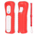 thumbnail image 3 of Lactivx 2X Wii Silicone Case Cover with Wrist Strap for Wii Remote Controller (Red and Blue), 3 of 5